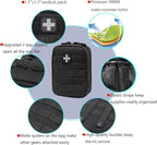 EMT Pouch MOLLE Ifak Pouch Tactical MOLLE Medical First Aid Kit Utility Pouch - Image 6