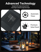 SHYMERY Solar Lanterns Outdoor Waterproof, 14 Inch Outdoor Lanterns - Image 4