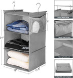 MAX Houser 3 Tier Shelf Hanging Closet Organizer, Space Saver, Closet Hanging - Image 3