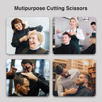 Hair Cutting Scissors, 6.5" Stainless Steel Barber Haircut Shears for Men/Woman, Professional Trimming Scissors Kit for Salon and Home Use, Sharp Edge for Precise Cutting