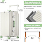 Aluminium Frame Checked-Luggage - Image 6