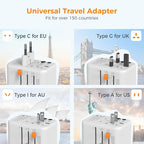TESSAN Universal Travel Adapter, 45W International Plug Adaptor - Image 4