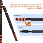 GEEKOTO Compact Aluminum Camera Tripod - Image 2