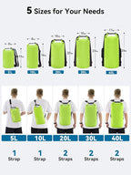 HEETA Waterproof Dry Bag for Women Men 5L/10L/20L/30L/40L Roll Top Lightweight - Image 2