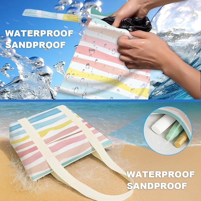 Beach Bags Wet Bag for Swimsuit Tote Bag for Friends Travel Gifts, Aloha Bags - Image 5