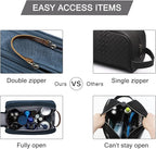 BAGSMART Toiletry Bag for Men, Canvas Travel Toiletry Organizer Dopp Kit - Image 5