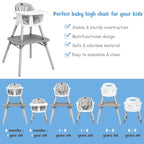 BABY JOY High Chair, 5 in 1 Convertible Highchair - Image 9
