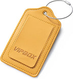 Luggage Tag Faux Leather Premium Travel Suitcase Tags by VIPBOX