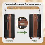 Merax Luggage Set 6 Piece Expandable Lightweight ABS Hardshell Suitcases - Image 5
