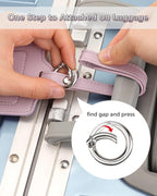 Teskyer Luggage Tags, 3 Pack Premium PU Leather Luggage Tags - Image 5