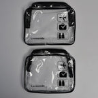 Lermende 2pcs Clear Toiletry Bag TSA Approved Travel Bag, Carry On - Image 7