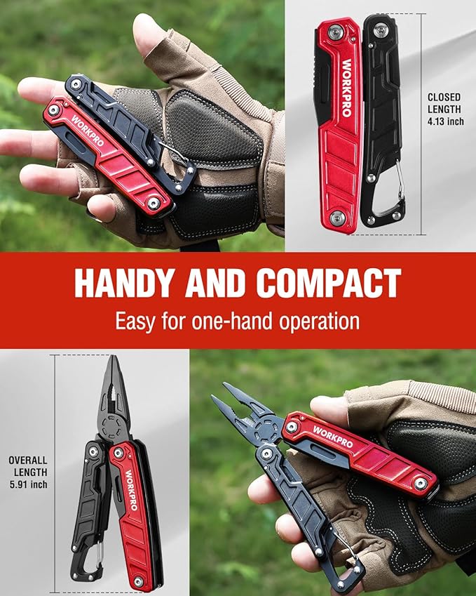 WORKPRO Multitool-11 in 1 Multitool Pliers - Image 5