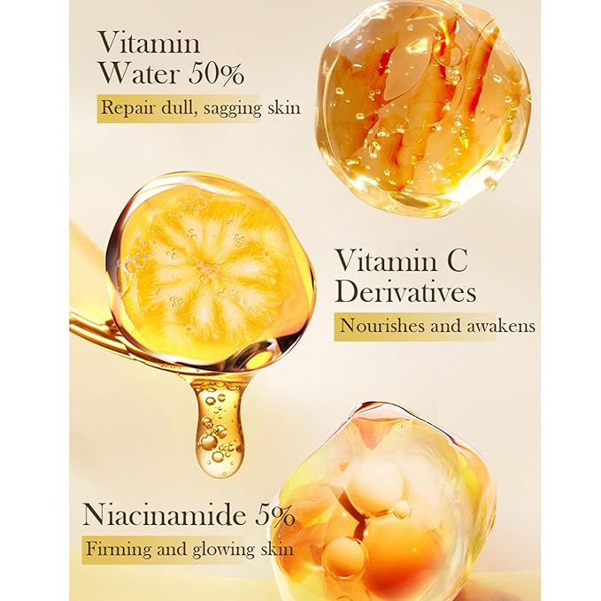 Deep Vita C Capsule Cream, Deep Vitamin C Golden Capsule Face Moisturizer, Antioxidant Protection, Reduce Wrinkles & Fine Lines, Firming Skin, Deeply Moisturizing Skin, Shrink Pores, 4.9 OZ