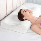 AM AEROMAX 26" Queen Size Contour Memory Foam Pillow, Cervical Pillow by AMAEROMAX
