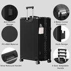 AnyZip Luggage Sets 2 Piece Aluminum Frame Carry On and Checked Suitcase PC ABS - Image 4