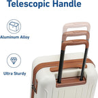 KYME Suitcase Hardshell With Double Spinner Wheels, PC+ABS TSA Lock Travel - Image 6