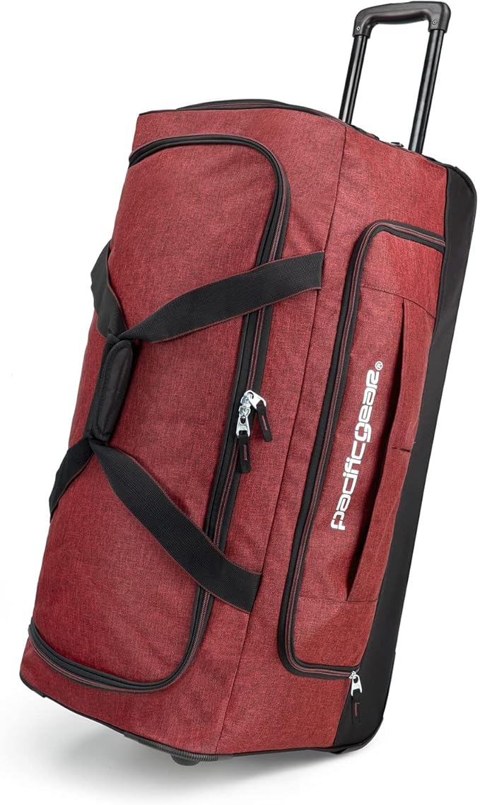Pacific Gear Rolling Duffel Wheels, 30-inch Luggage, Hockey Bag, Heavy Duty by USTraveler
