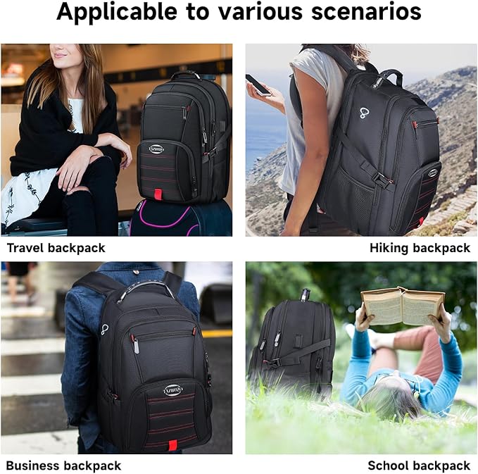 18.4 Inch Travel Laptop Backpack, Extra Large Backpack, Laptop Backpack - Image 6