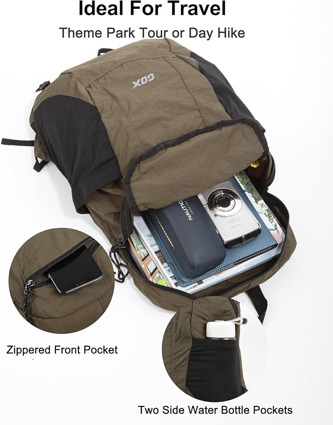 GOX Foldable 20l Backpack For Travel Lightweight Hiking Packable Daypack for - Image 3