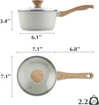 SENSARTE White Ceramic Nonstick Saucepan - Image 9