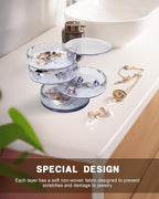 CONBOLA Acrylic Jewelry Organizer, Small Storage Box Jewelry Earring Holder - Image 3