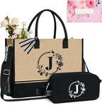 TOPDesign Personalized Initial Canvas Tote Bag, by TOPDesign