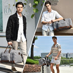 Dimayar Expandable Duffle Bag for Men, 50L Large-Capacity Weekender, - Image 2