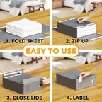 SpaceAid 12 Pack Bed Sheet Organizers and Storage, Foldable Sheet Organizer - Image 3
