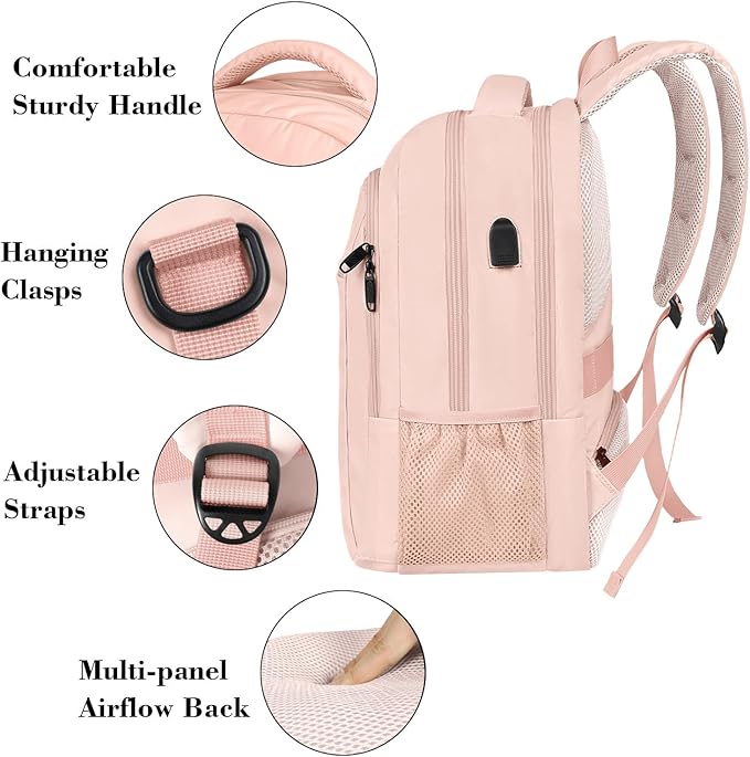 MATEIN 15.6 inch Laptop Backpack, Cute Slim Computer Travel Backpack - Image 5