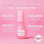 Glow Recipe Watermelon Niacinamide Dew Drops - Brightening, Plumping Hydrating Face Serum, Makeup Primer + Liquid Highlighter with Hyaluronic Acid - Dewy & Glowing Korean Skin Care (40ml)