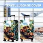 Train Luggage Cover Washable Suitcase Protector Anti-Scratch, Stretchable Fit - Image 5