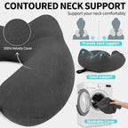 2 Pack Inflatable Travel Neck Pillows - Image 4