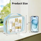 TSA Approved Travel Toiletry Bag, 3 Pack Clear Makeup Bags - Image 6