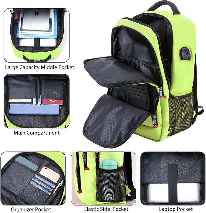 Laptop Backpack for Men, Large Anti-Theft Business Travel Backpack - Image 3