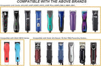 Professional Detachable Replacement Ceramic Blades set,compatible with oster Classic 76/Star-Teq/Power-Teq andi A*dis AGC,BDC,BGC,MBG Series Clippers (size 000+0A)
