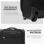 Verage Under Seat Luggage with Wheels, Softside Expanable Small Suitcase Carry - Image 7
