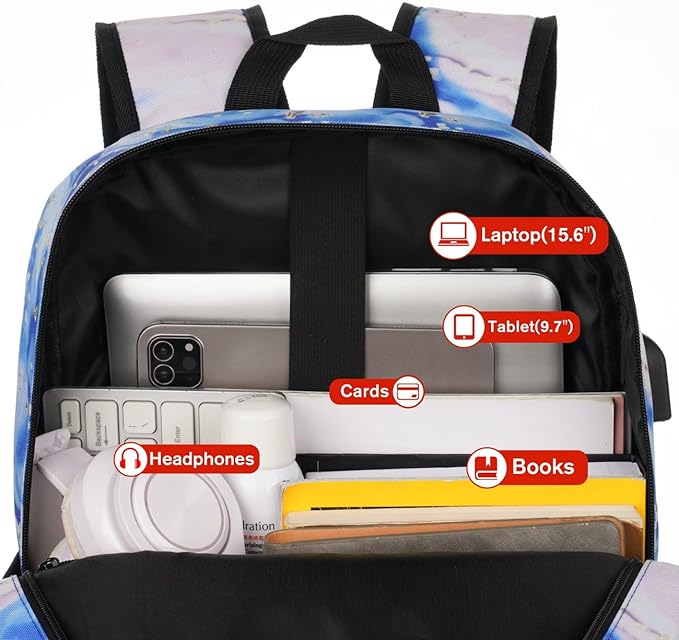 School Backpack, Classic Cute Bookbag Men and Teen Boy Schoolbag - Image 4