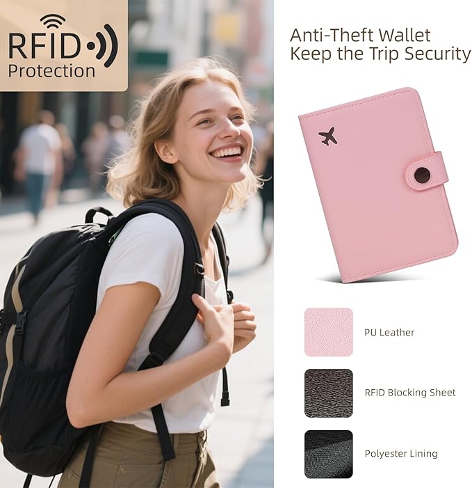 ZOPPEN Passport Holder Women, Passport Cover Travel Wallet Rfid Blocking - Image 4