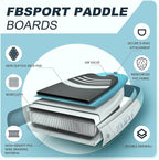 FBSPORT 11' Premium Stand Up Paddle Board, Yoga Board - Image 4