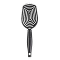 Conair Scalp Care Detangling hairbrush - Curly Hair Brush - Scalp Massager - hairbrushes for women & men - detangler for all lengths and types - can use wet or dry - Black Onyx