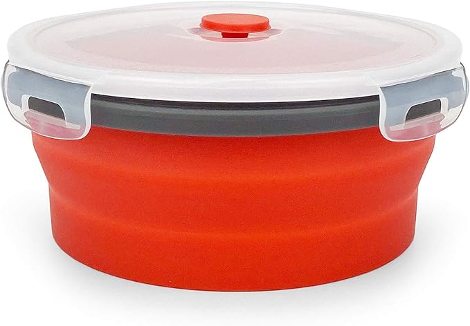 CARTINTS 1200ml Large Collapsible Meal Prep Containers, Reusable Silicone Food - Image 2