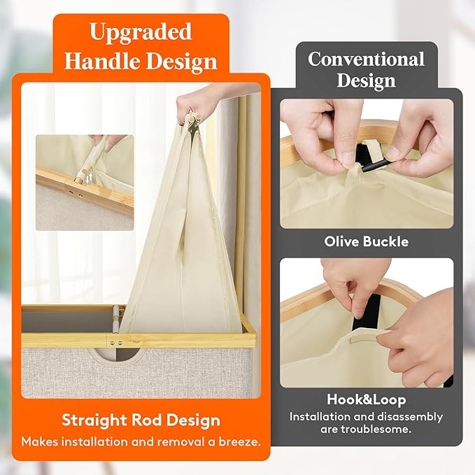 Lifewit 120L Double Laundry Hamper - Image 3