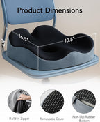 HUANUO Office Seat Cushion for Tailbone Support, High-Density Memory Foam - Image 6