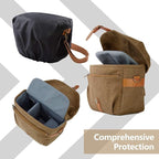 BAGSMART Camera Bag, SLR DSLR Canvas Crossbody Camera Case, Compact Camera - Image 4