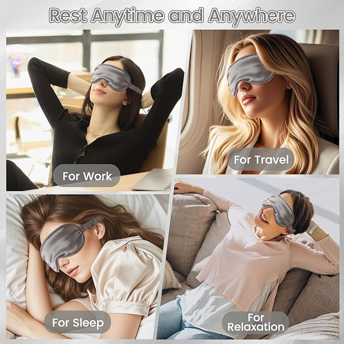Pure 22 Momme 6A Grade Mulberry Silk Sleep Mask - Image 8