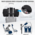 WITZMAN Duffle Bag for Men Nylon Large Gym Weekender Bag - Image 6