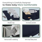 FRUITEAM Baby Carrier Newborn to Toddler, 6-in-1 Ergonomic & Adjustable Baby - Image 5
