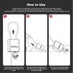 Adjustable Cable Locks with 3 Keys | 6.56ft L x 1/6in D Aluminum Steel Cable - Image 7