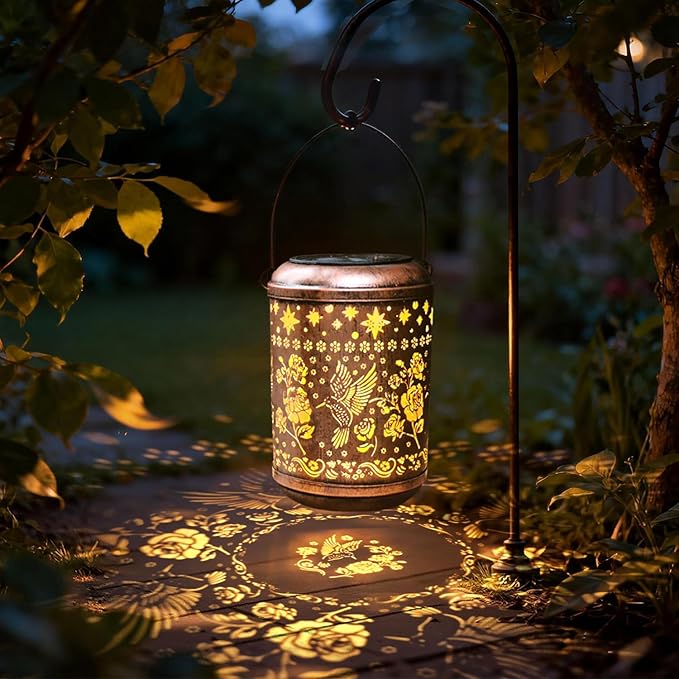 Solar Lanterns Outdoor Waterproof Hummingbird Christmas Garden Decor - Image 3