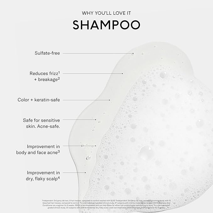 SEEN Shampoo - Scented - Non-Comedogenic & Sulfate-Free Hair Shampoo- - Image 3